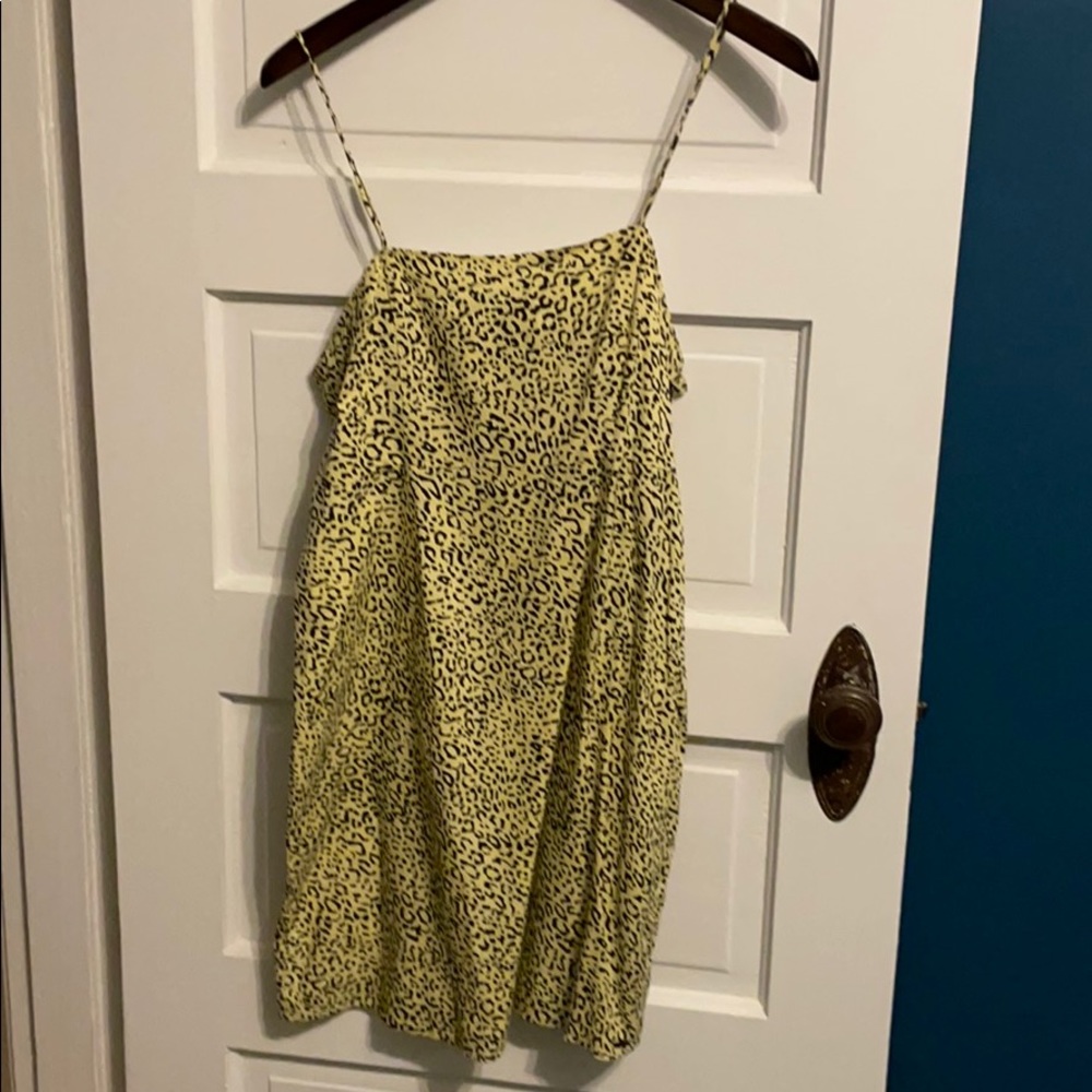 Leopard print skater dress size 4/6 (small)